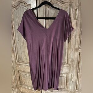 Lilla P Purple V-Neck Tie Back Tunic/Dress